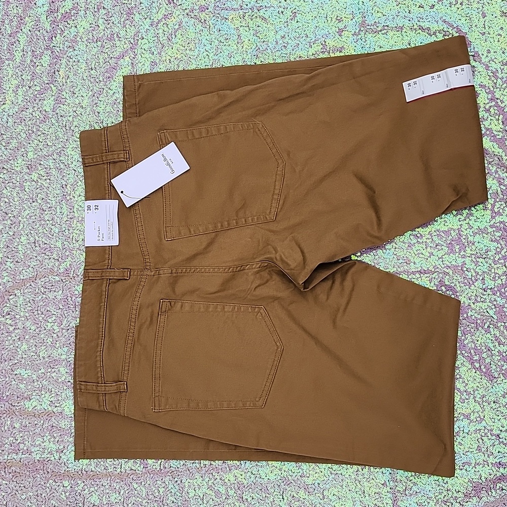 GOODFELLOW Light Brown 5 Pocket Pant 30x32 NWT!! - Picture 3 of 3